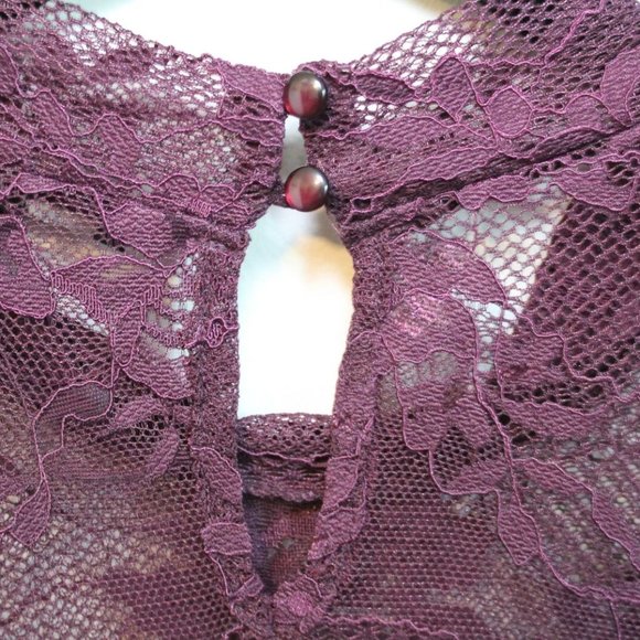 Lane Bryant High Collar Floral Lace Blouse H10949 - Picture 6 of 10